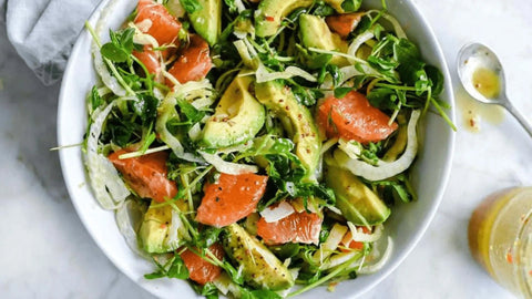 Refreshing Grapefruit Avocado and Fennel Salad - WISEMEAL