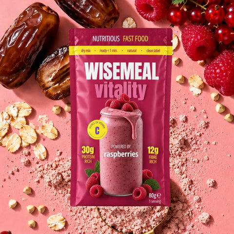 VITALITY dry mix for light meal: powered by raspberries and Vitamin C