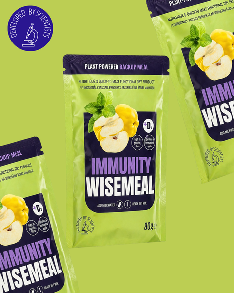 "Imunity" WISEMEAL ar spirulīnu, cidonijām,  bagāta ar augu olbaltumvielām