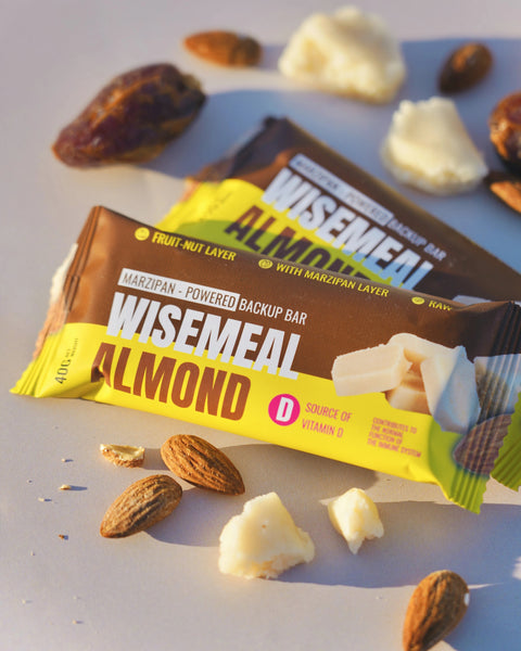 WISEMEAL backup bar with marzipan and vitamin D3