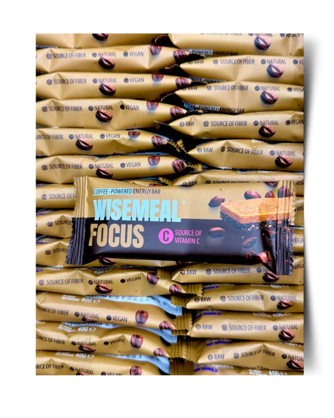 NEW: WISEMEAL Dessert Bar FOCUS with Coffee & Vitamin C