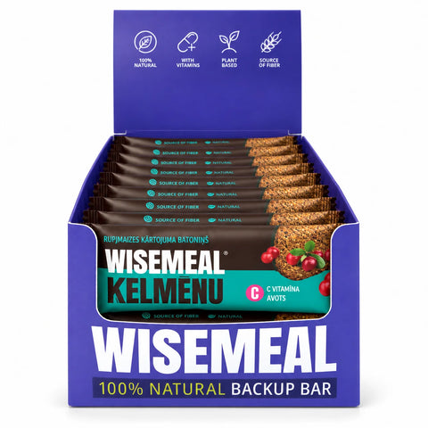 Rey bread and fruit-berry powered energy bar with vitamin C
