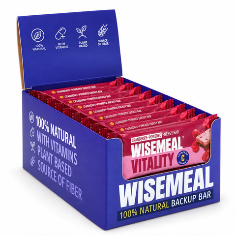 Cranberry & almond powered energy bar with vitmain C